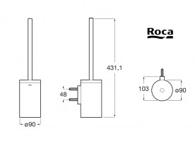 MEDIDAS ESCOBILLERO PARED HOTELS ROUND ROCA